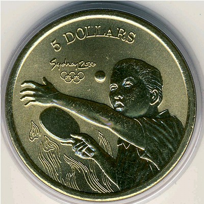 Australia, 5 dollars, 2000