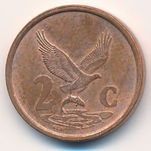 South Africa, 2 cents, 2001