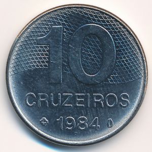 Бразилия, 10 крузейро (1984 г.)
