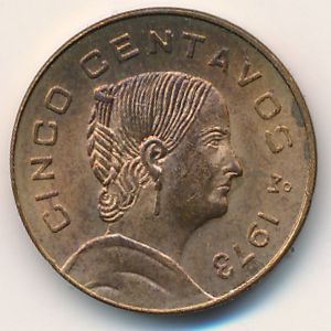 Mexico, 5 centavos, 1973