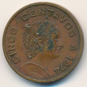 Mexico, 5 centavos, 1974