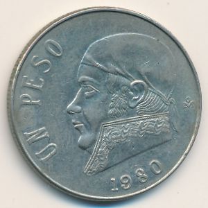 Mexico, 1 peso, 1980