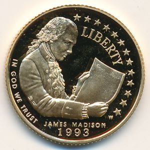 США, 5 долларов (1993 г.)