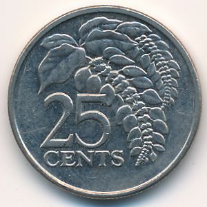 Trinidad & Tobago, 25 cents, 2006