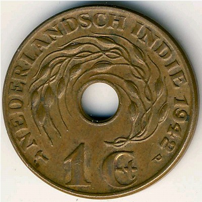 Netherlands East Indies, 1 cent, 1936–1945