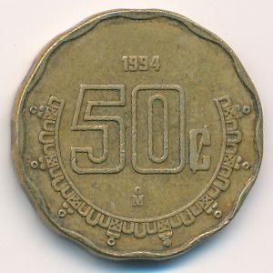 Мексика, 50 сентаво (1994 г.)