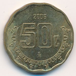 Мексика, 50 сентаво (2006 г.)