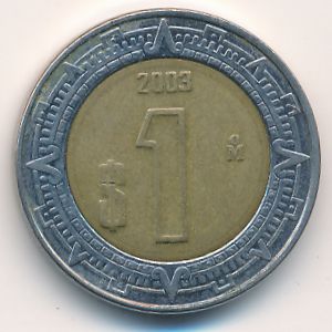 Mexico, 1 peso, 2003