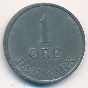 Denmark, 1 ore, 1960