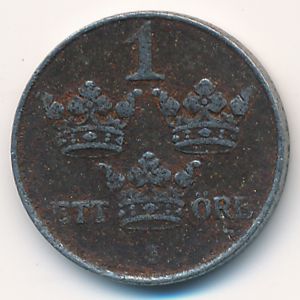 Sweden, 1 ore, 1947