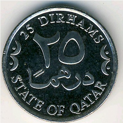 Qatar, 25 dirhams, 2008
