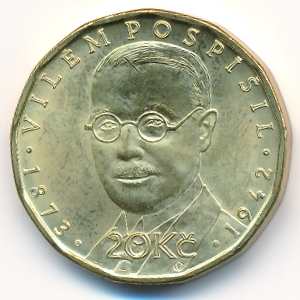 Czech, 20 korun, 2019