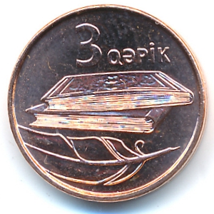 Azerbaijan, 3 qapik, 2006