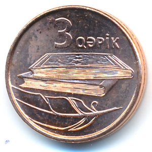 Azerbaijan, 3 qapik, 2006