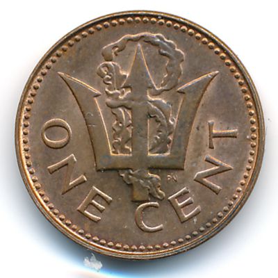 Barbados, 1 cent, 1976