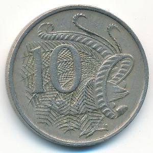 Australia, 10 cents, 1968