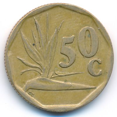 ЮАР, 50 центов (1992 г.)