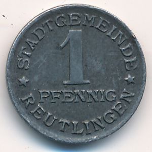 Reutlingen, 1 пфенниг, 1920