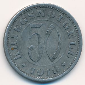 Ройтлинген., 50 пфеннигов (1918 г.)