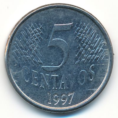 Бразилия, 5 сентаво (1997 г.)