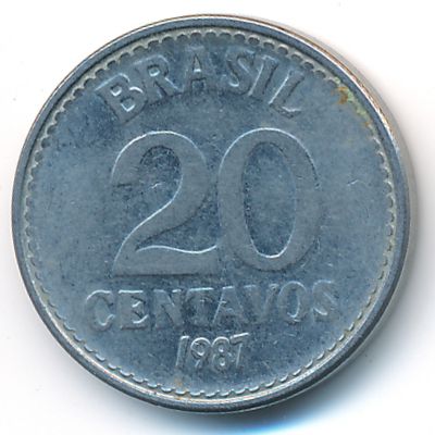 Бразилия, 20 сентаво (1987 г.)