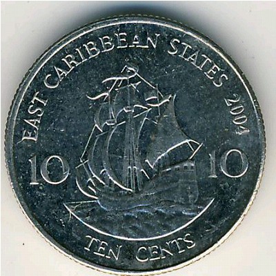 East Caribbean States, 10 cents, 2002–2007