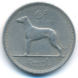 Ireland, 6 pence, 1964
