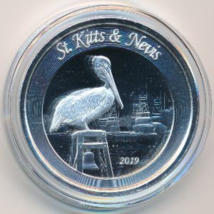 Saint Christopher-Nevis, 2 dollars, 2019