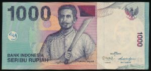 Indonesia, 1000 рупий, 2012