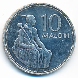 Lesotho, 10 maloti, 1979