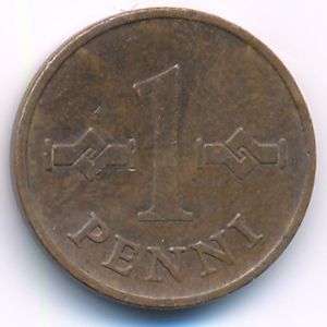 Finland, 1 penni, 1969