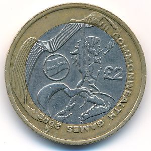 Great Britain, 2 pounds, 2002