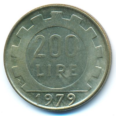 Италия, 200 лир (1979 г.)