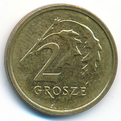 Poland, 2 grosze, 2013–2019