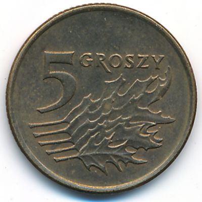 Польша, 5 грошей (1992 г.)