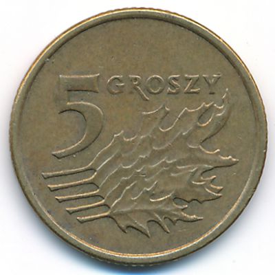 Польша, 5 грошей (2005 г.)