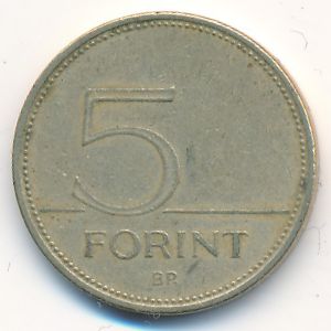 Hungary, 5 forint, 1993