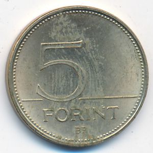 Hungary, 5 forint, 1993