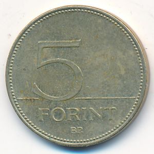 Hungary, 5 forint, 2004