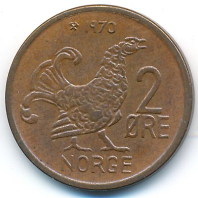 Норвегия, 2 эре (1970 г.)