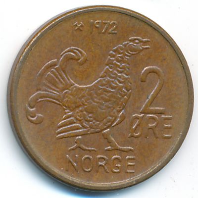 Норвегия, 2 эре (1972 г.)