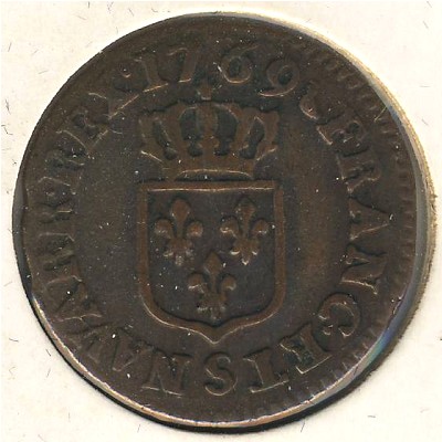 France, 1 liard, 1769–1773