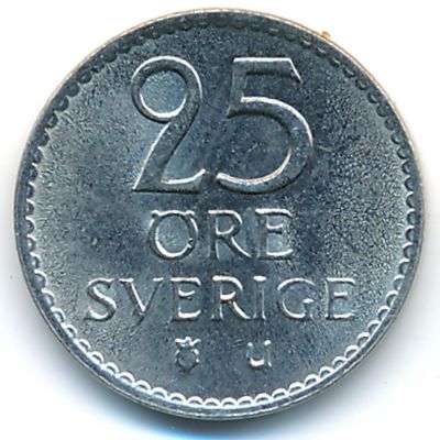 Швеция, 25 эре (1968 г.)