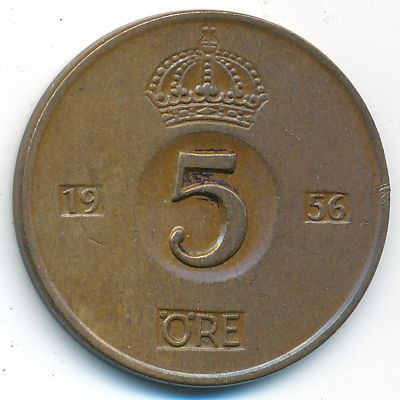 Швеция, 5 эре (1956 г.)