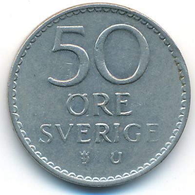 Sweden, 50 ore, 1964