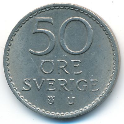 Sweden, 50 ore, 1965