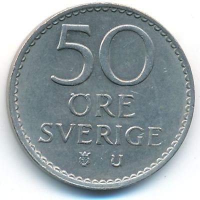 Sweden, 50 ore, 1966