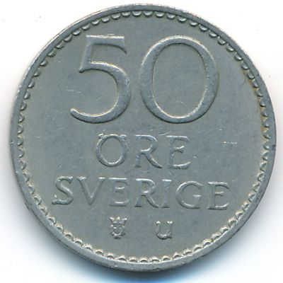 Sweden, 50 ore, 1966