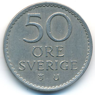 Sweden, 50 ore, 1970