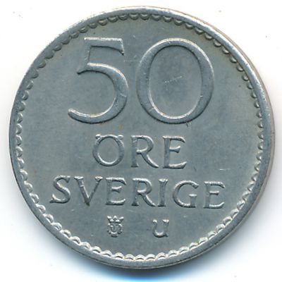 Sweden, 50 ore, 1971